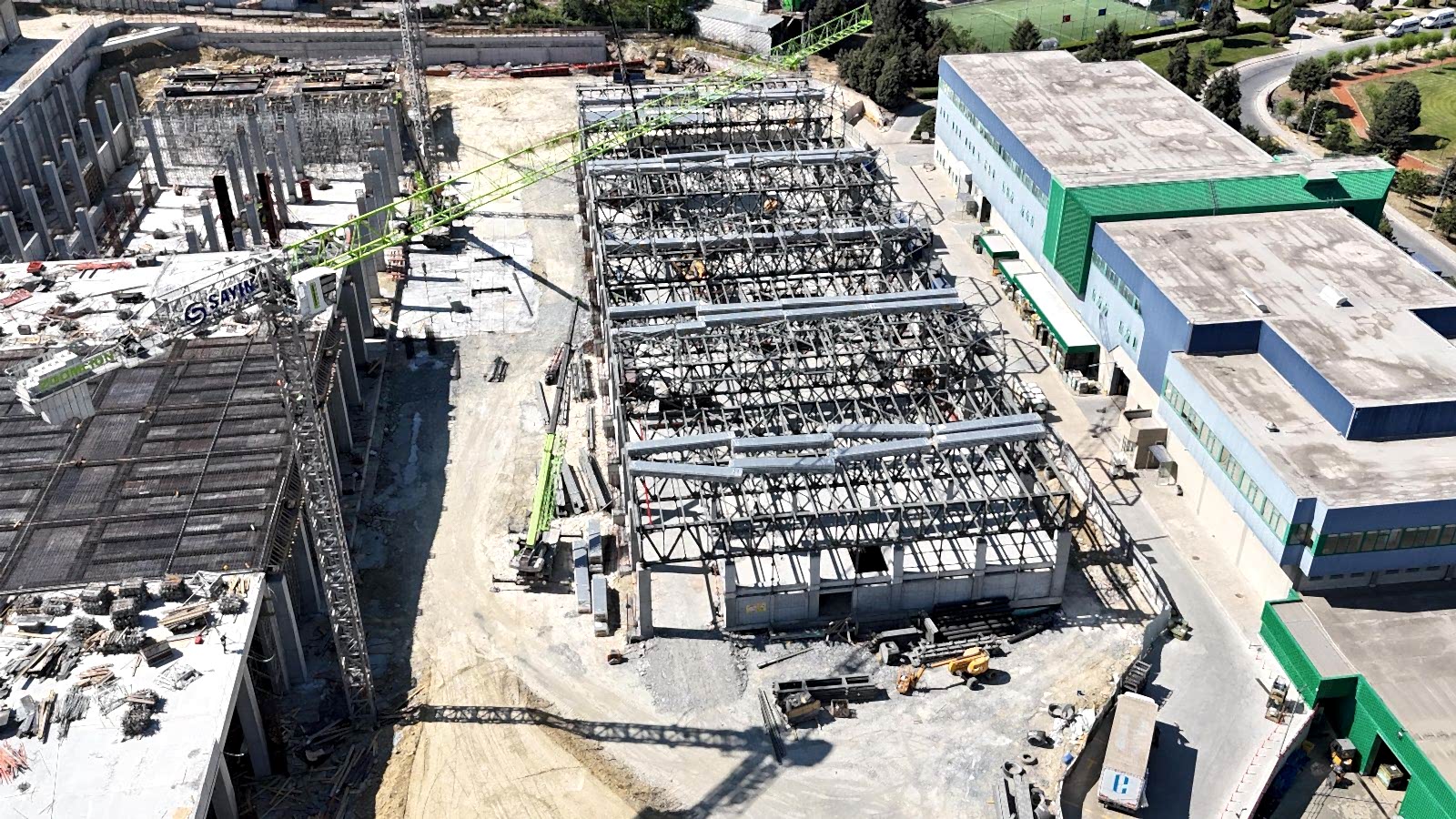 Mercedes-Benz Türk A.Ş. Within the scope of the HEX2025 project, the new Finish Hall building continues at full speed!