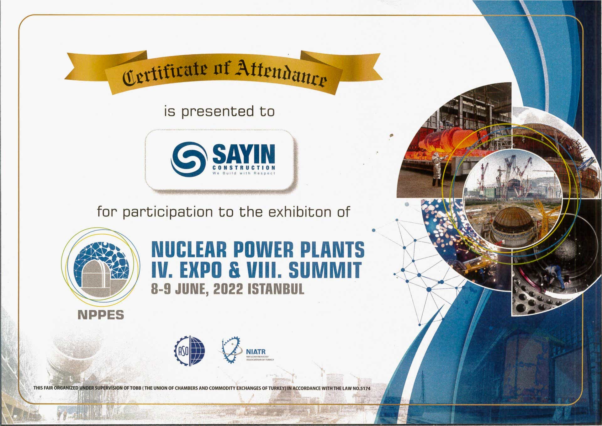 Nuclear Power Plants IV.Expo & VIII.Summit 8-9 HAZİRAN 2022